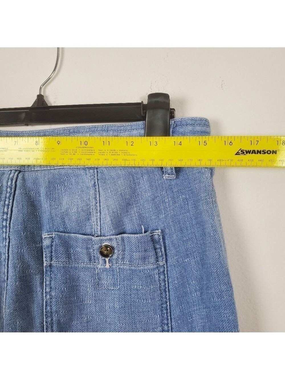 Free People We The Free Skye Relaxed Boyfriend Linen Jeans Size 29 - Picture 8 of 14